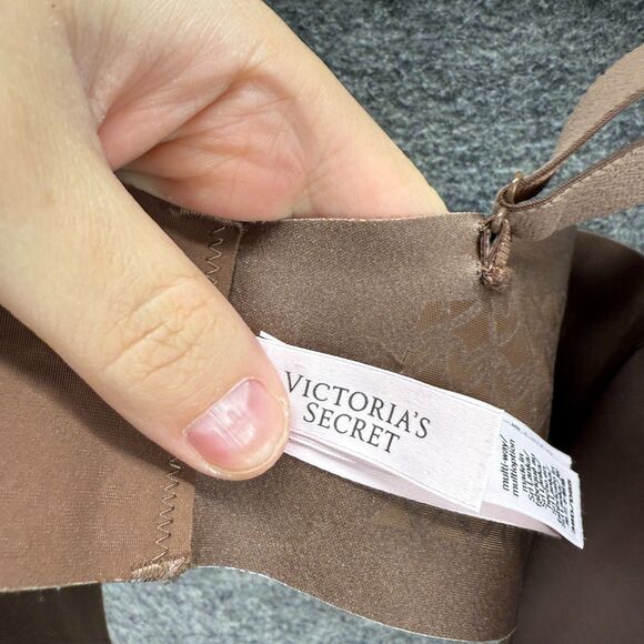 Victoria's Secret Bralette Bra Women 38D Brown Push Up Opaque Underwired Solid - Picture 3 of 6
